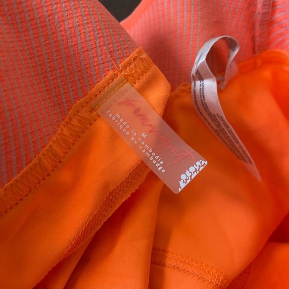 Free People Movement orange high waisted leggings - Picture 2 of 10